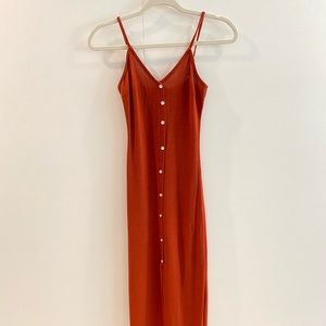 Cami maxi button down dress-